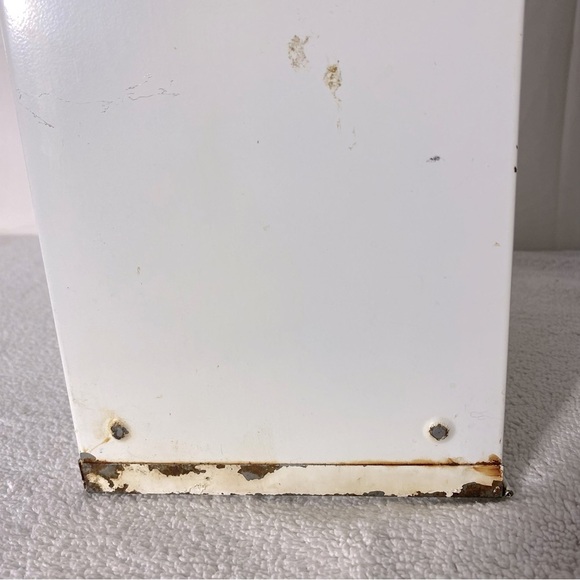 Vintage Ekco Unlimited White Metal Saran Wrap Tin Foil Paper Towel Dispenser - Picture 13 of 16